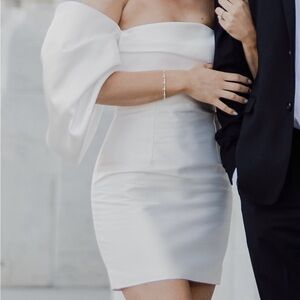 Elina Mini Dress in Cream